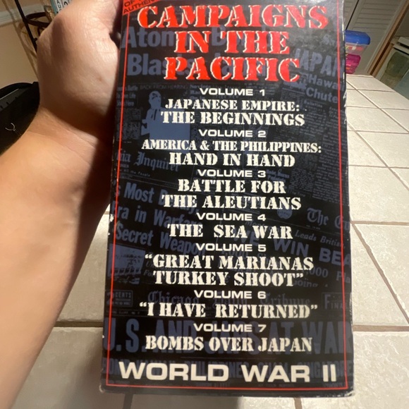 CAMPAIGNS IN THE PACIFIC Set of 7 VHS Tapes 1995 Vintage Documentary - Picture 11 of 13